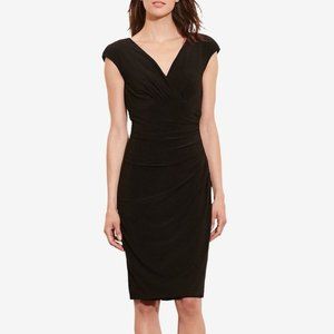 Lauren Ralph Lauren Faux Wrap Jersey Dress